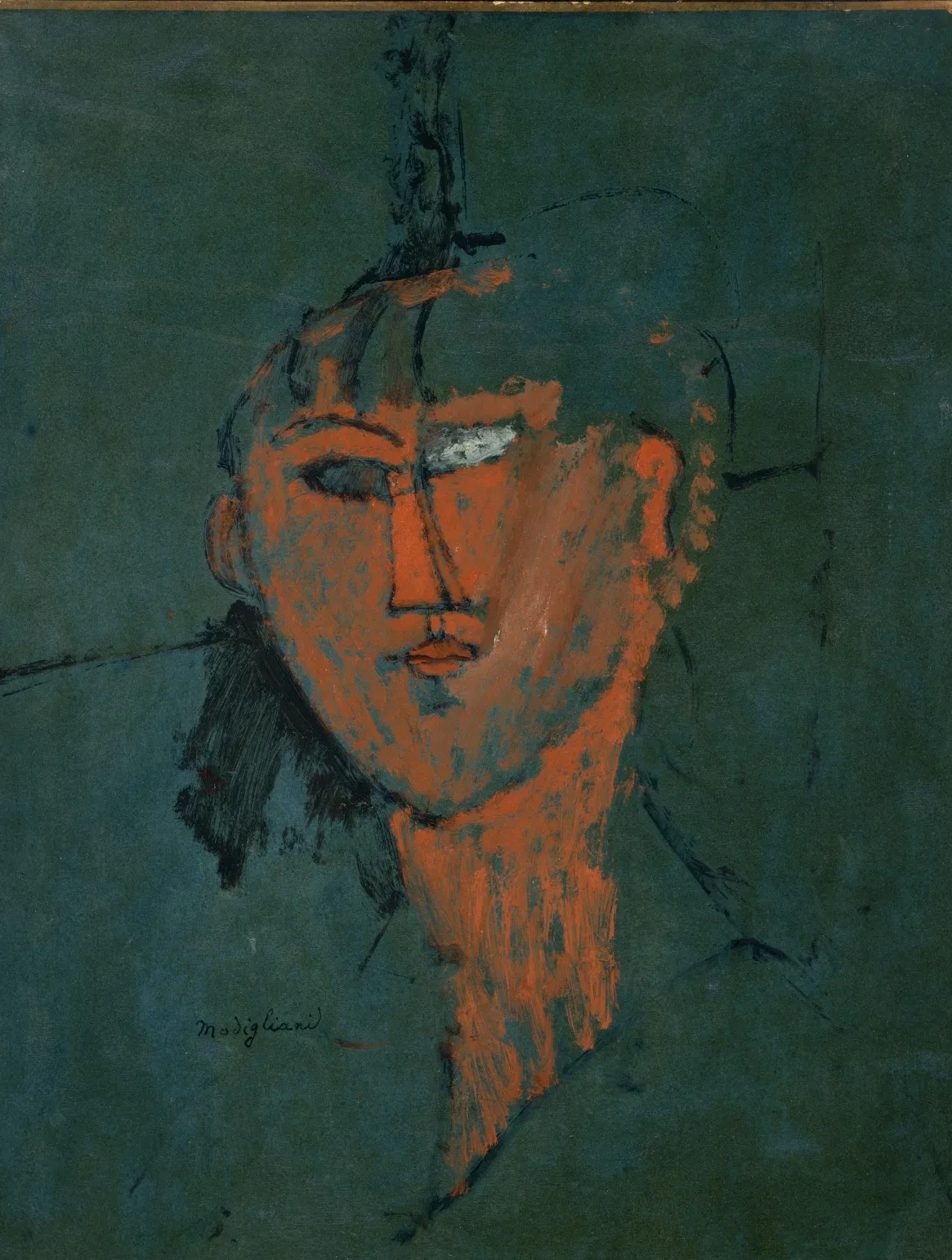 Tête rouge, Amedeo Modigliani