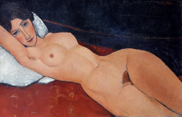 Desnudo tumbado sobre un cojín, Amedeo Modigliani