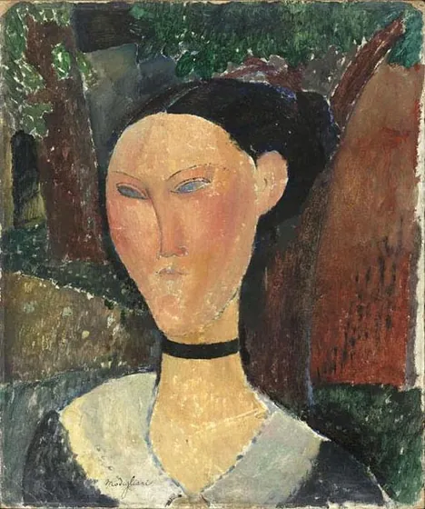 Femme au ruban de velours