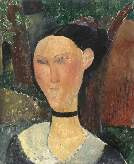 Femme au ruban de velours