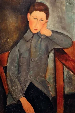 Garçon à la veste bleue