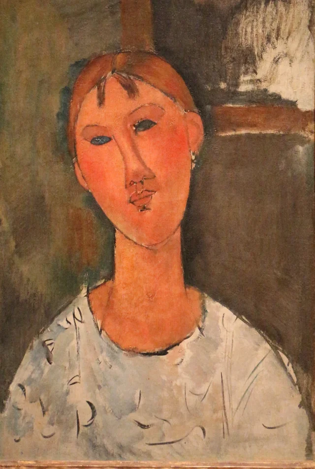 Girl in a White Blouse, Amedeo Modigliani