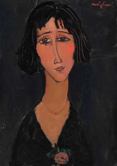 Jeune Femme à la rose
