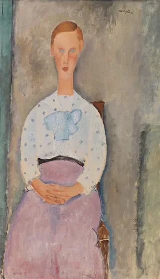 Jeune Fille au corsage à pois