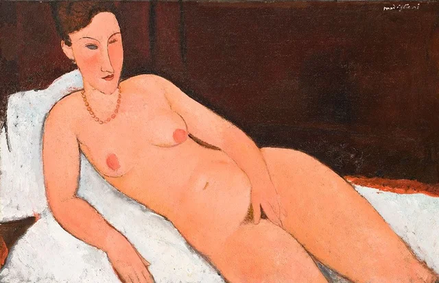 珊瑚の首飾りの裸婦, アメデオ・モディリアーニ