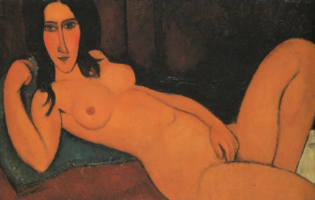 Nu couché aux cheveux dénoués, Amedeo Modigliani