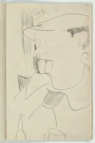 Pablo Picasso fumant