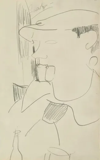 Pablo Picasso fumant