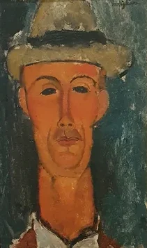 Portrait de Gaston Modot en chapeau