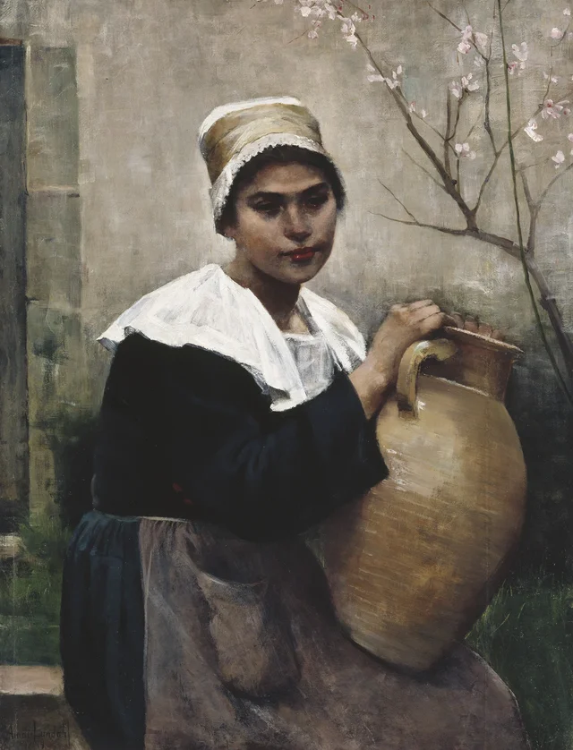 Breton Girl Holding a Jar, Amélie Lundahl