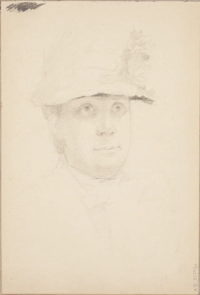 Rosto de mulher de chapéu, Amélie Lundahl