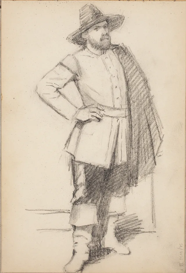 Homem com traje do século XVII, Amélie Lundahl