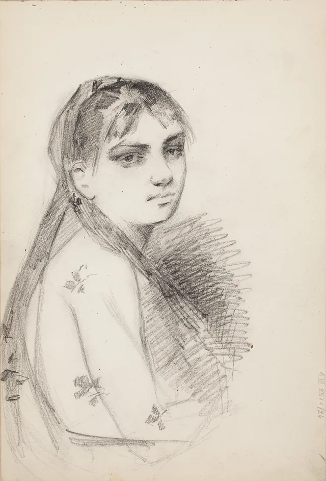 Busto de moça com véu, Amélie Lundahl