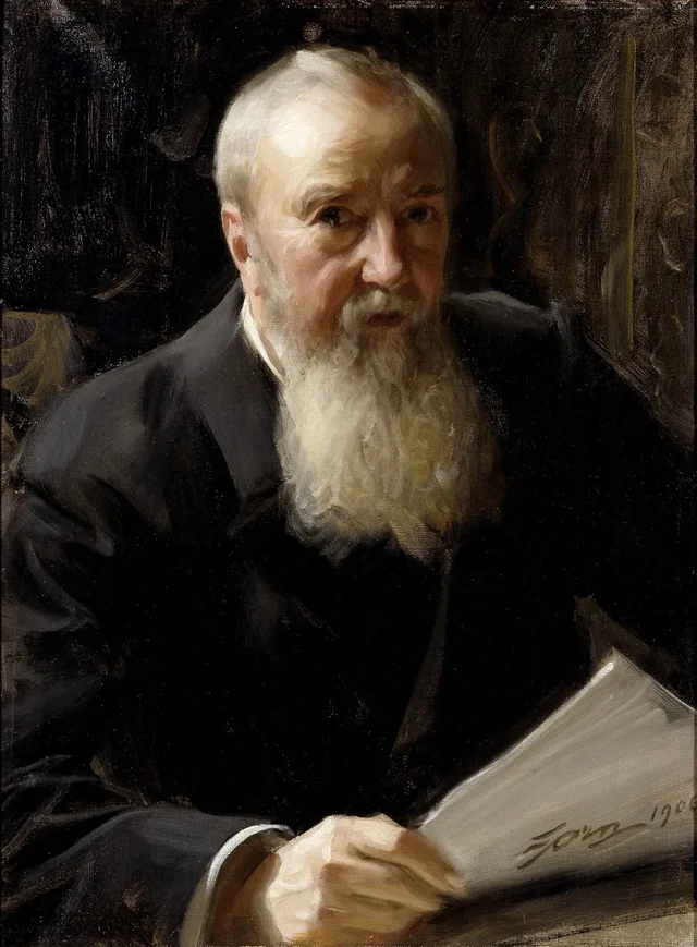 実業家、製鉄所長、寄贈者カール・フレドリク・リリエヴァルク（1837-1909）、1906年