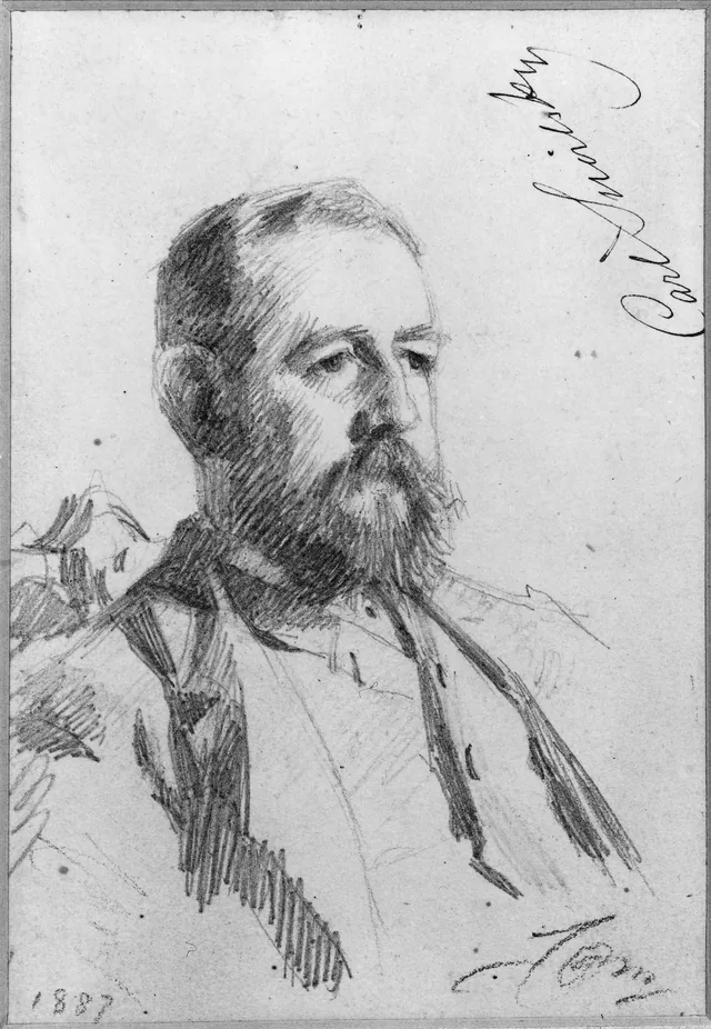 伯爵、作家、図書館員、スウェーデン・アカデミー会員カール・スノイルスキー（1841-1903）
