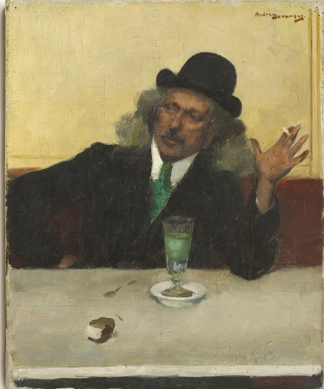 En el café