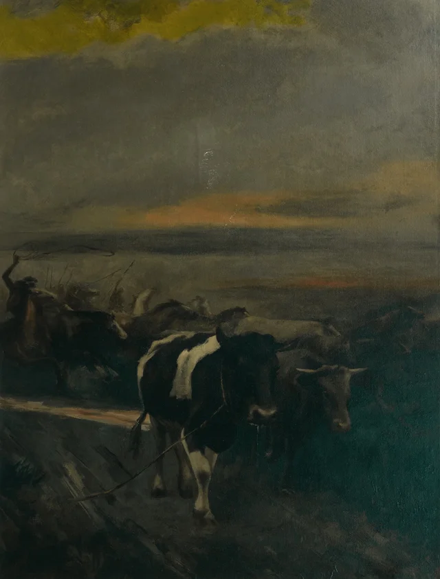 Indians with a Herd of Horses and Oxen, Ángel Della Valle