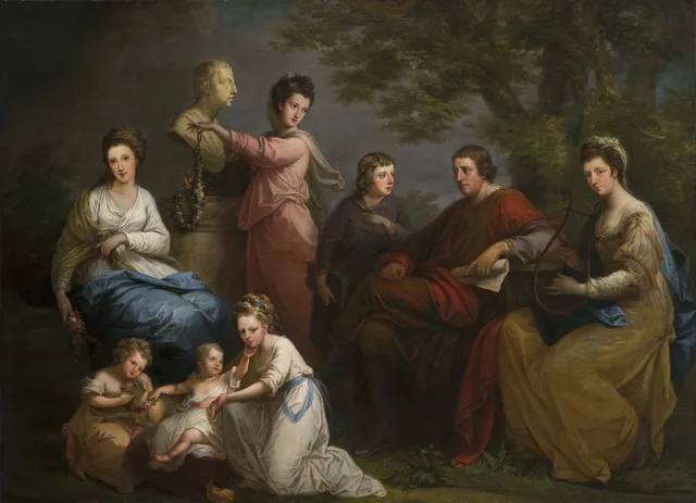 La Famille du comte Gower, Angelica Kauffmann