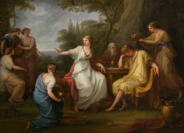 La Tristesse de Télémaque, Angelica Kauffmann