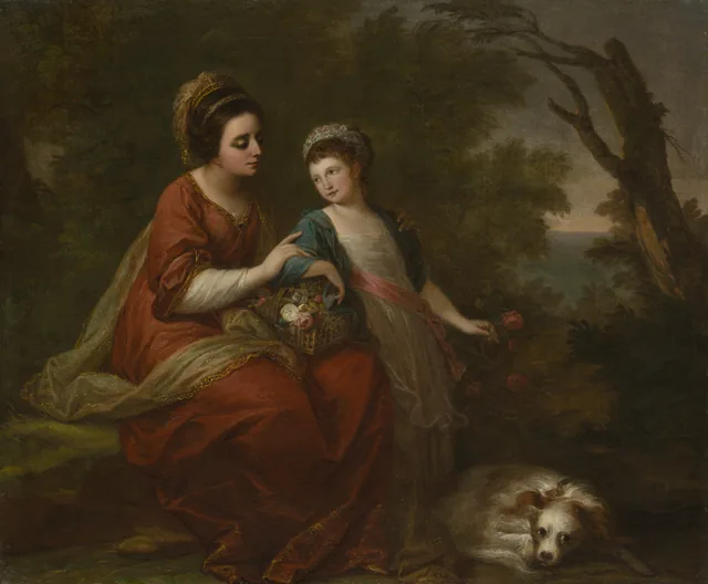Madame Hugh Morgan et sa fille, Angelica Kauffmann