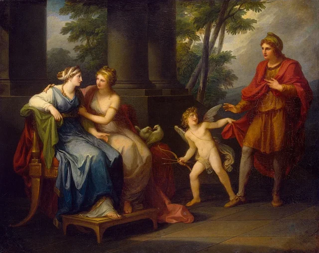 Venus persuade a Helena de que ame a Paris, Angelica Kauffmann