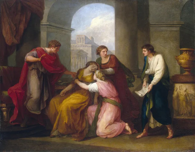 Virgile lisant l'Énéide à Auguste et Octavie, Angelica Kauffmann