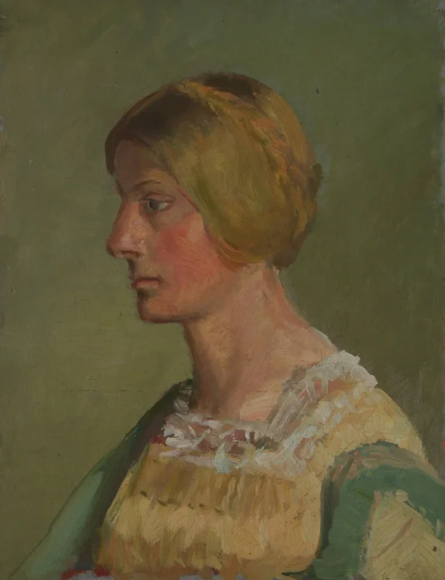 Engel Saxild. Perfil, Anna Ancher