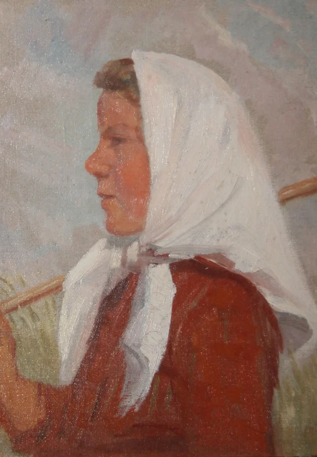 Jovem ceifeira. Estudo, Anna Ancher