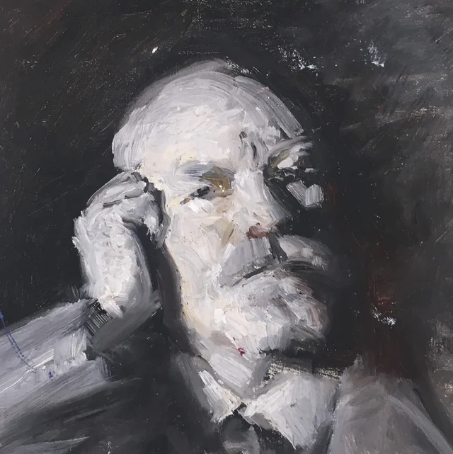 Retrato de Michael Ancher. Grisalha