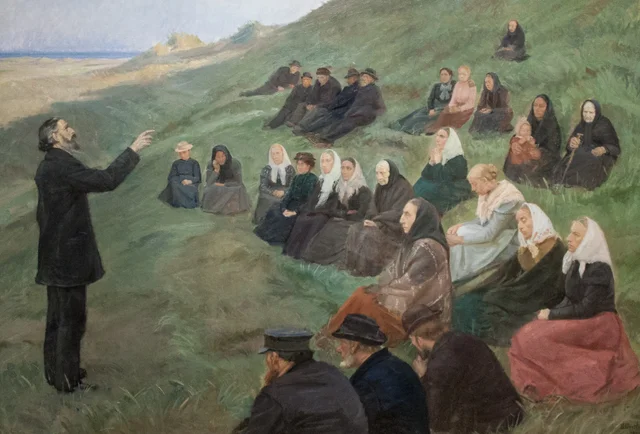 Uma reunião missionária, Anna Ancher