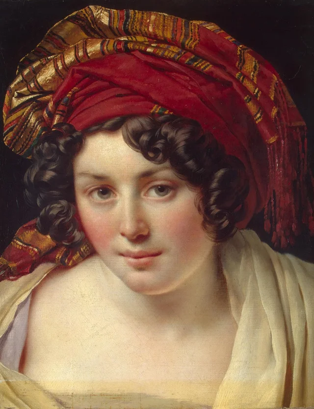 Cabeça de mulher com turbante, Anne-Louis Girodet