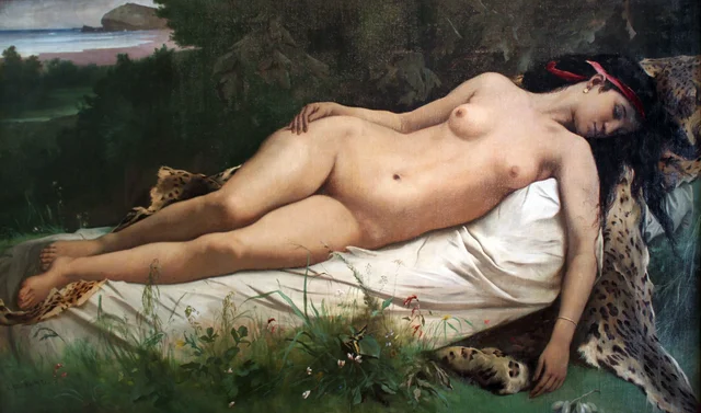 Ninfa en reposo, Anselm Feuerbach