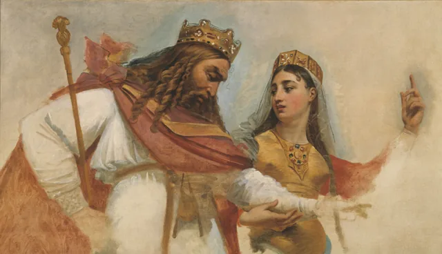 パンテオンのドームのための習作:クローヴィスとクロティルド, アントワーヌ=ジャン・グロ