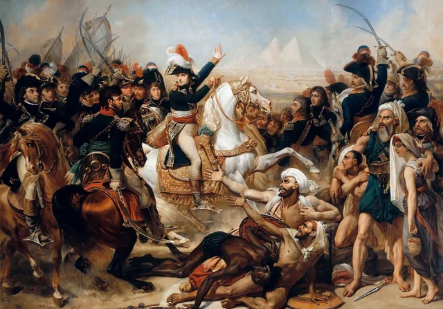 A batalha das Pirâmides, 21 de julho de 1798, Antoine-Jean Gros