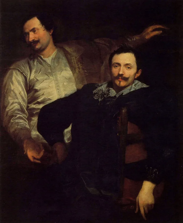 Duplo retrato de Cornelis e Lucas de Wael