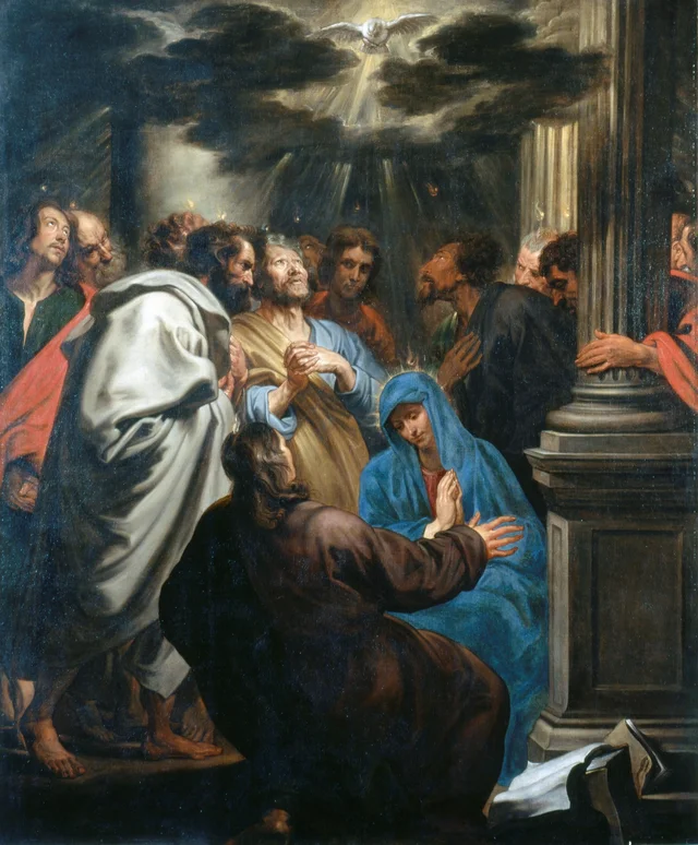 Outpouring of the Holy Spirit (Pentecost), Antoine van Dyck