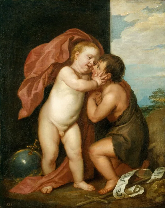 The Infant Christ and Saint John the Baptist, Antoine van Dyck