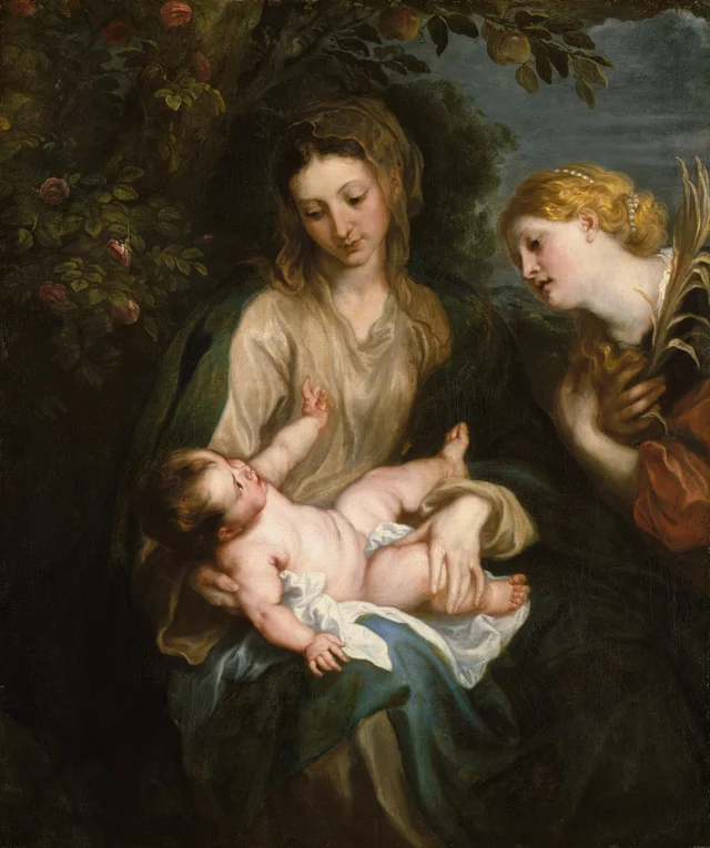 La Virgen con el Niño y santa Catalina de Alejandría