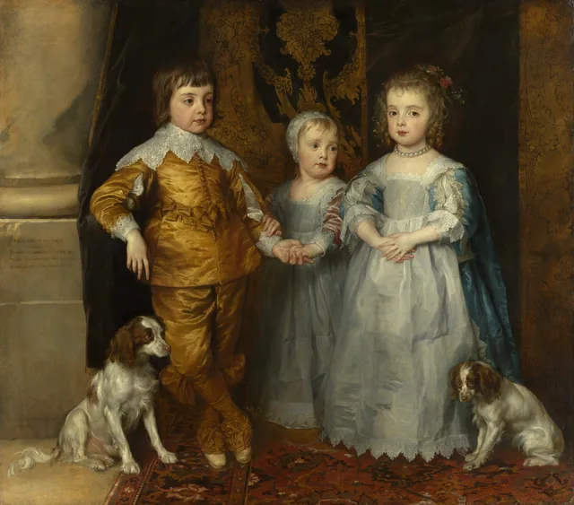 The three eldest children of Charles I, Antoine van Dyck