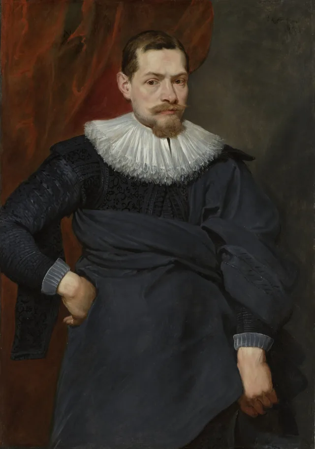 Portrait of a man with an unstarched ruff