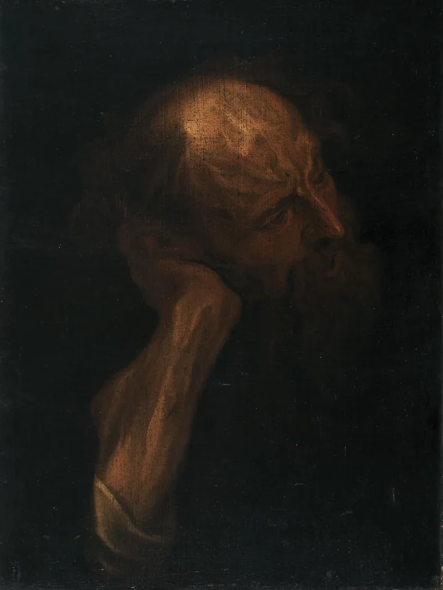 Portrait d'homme barbu