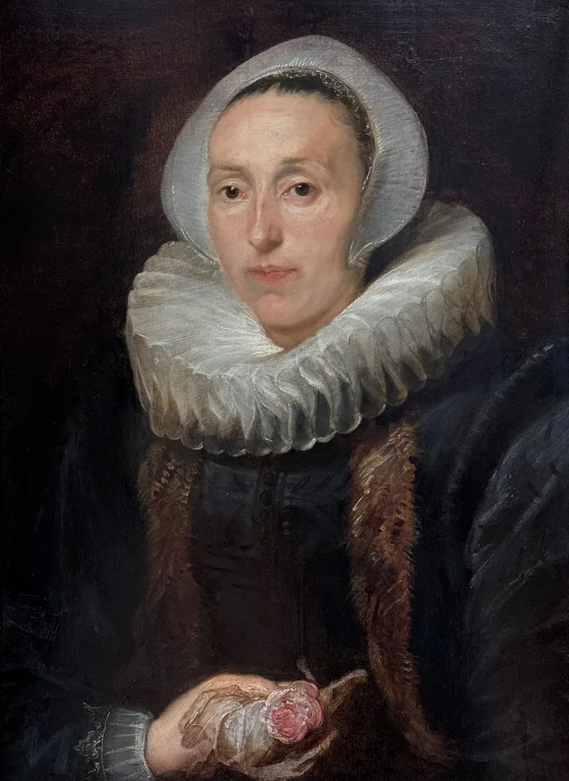Portrait of a Woman with a Rose, Antoine van Dyck