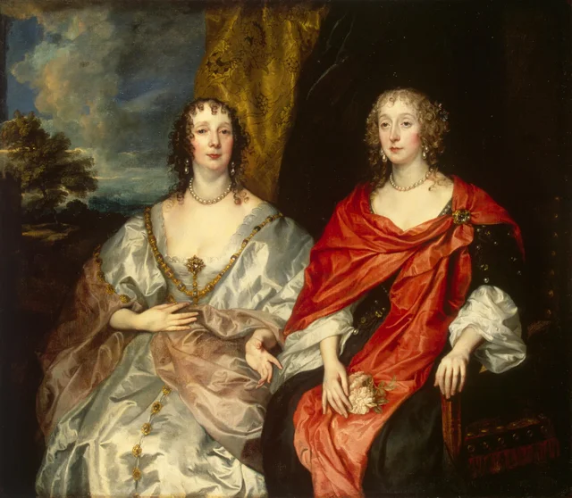 Retrato de damas de honor de la reina Enriqueta María