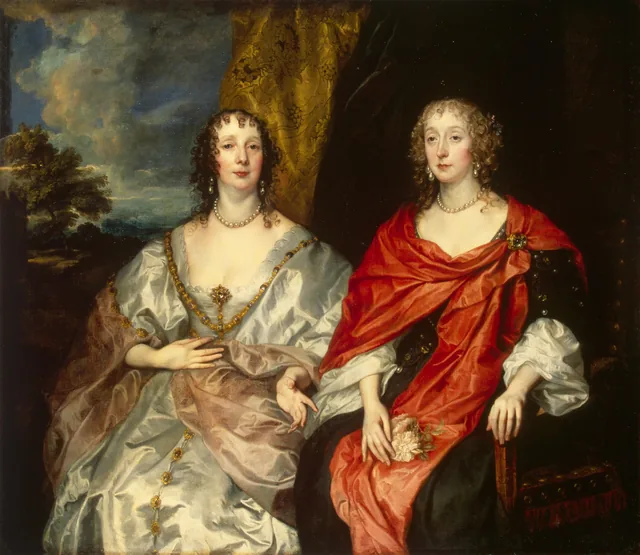 Portrait de dames d'honneur de la reine Henriette-Marie