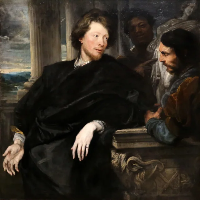 Portrait of George Gage with Two Attendants