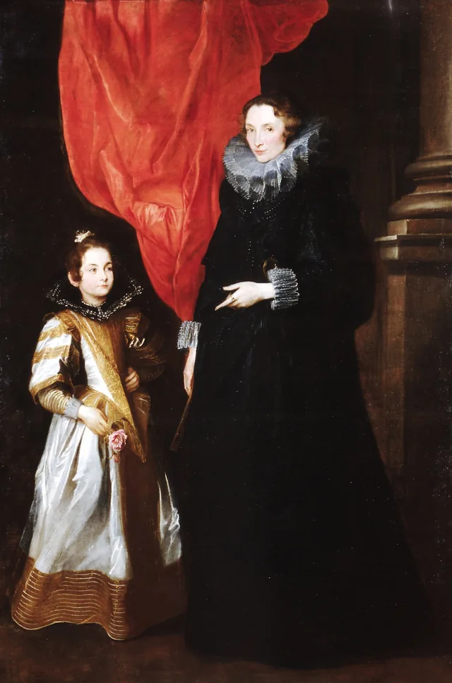 Retrato de Geronima Sale Brignole com a filha Maria Aurelia