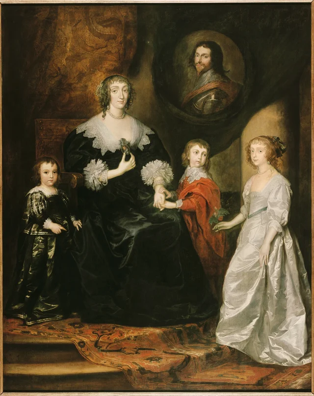 Portrait de la veuve du duc de Buckingham et de ses enfants