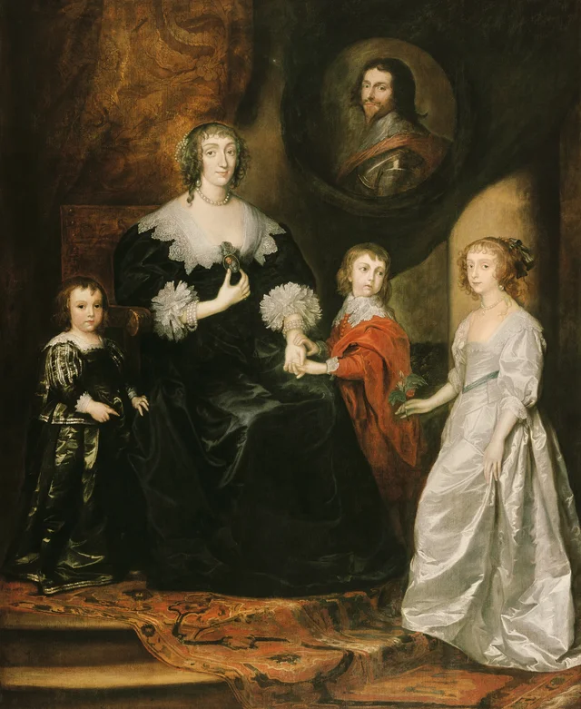 Retrato da viúva do duque de Buckingham e seus filhos, Antoine van Dyck