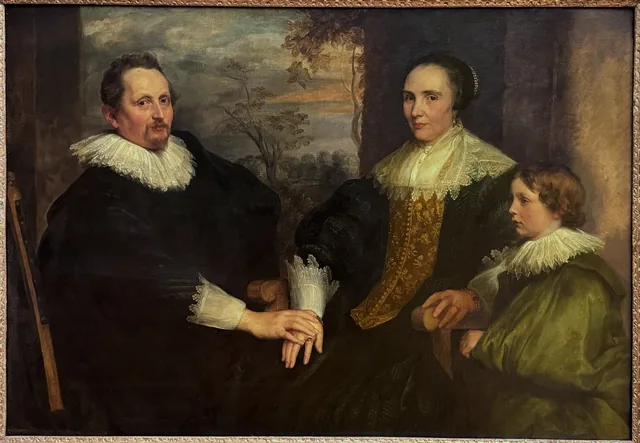Sebastiaan Leerse com a esposa e o filho