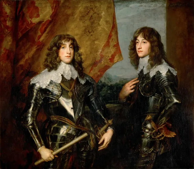 Portrait of Charles Louis, Elector Palatine, and His Brother Rupert of the Palatinate, Antoine van Dyck
